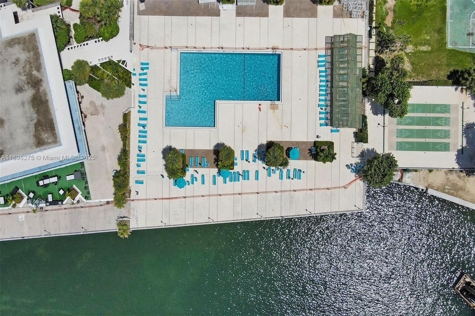 500 Bayview Drive, Unit 731 Sunny Isles Beach, FL 33160 - Photo 37 of 46 an aerial view of a house with a garden