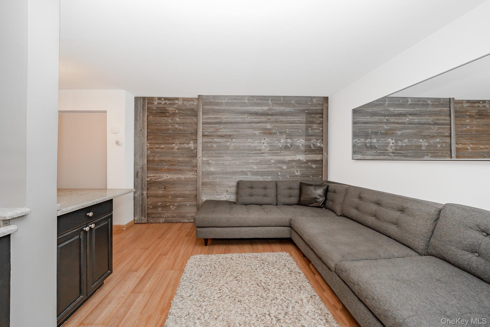 420 Shore Road, Unit 4C Long Beach, NY 11561 - Photo 9 of 41 a living room with furniture and a fireplace