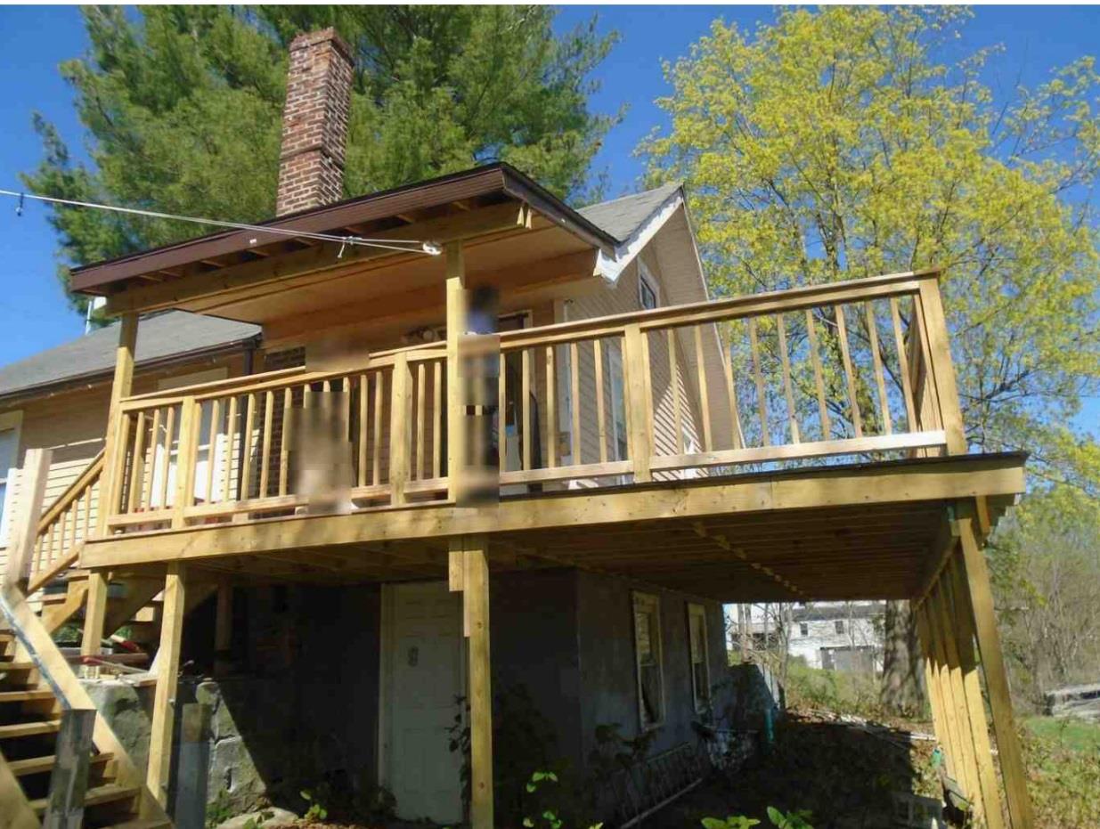 166 Fingar Road Hudson, NY 12534 - Photo 8 of 11 Back of house featuring a wooden deck and stairs