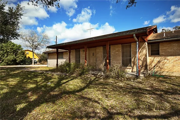 a front view of a house