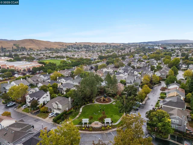 an aerial view of multiple house
