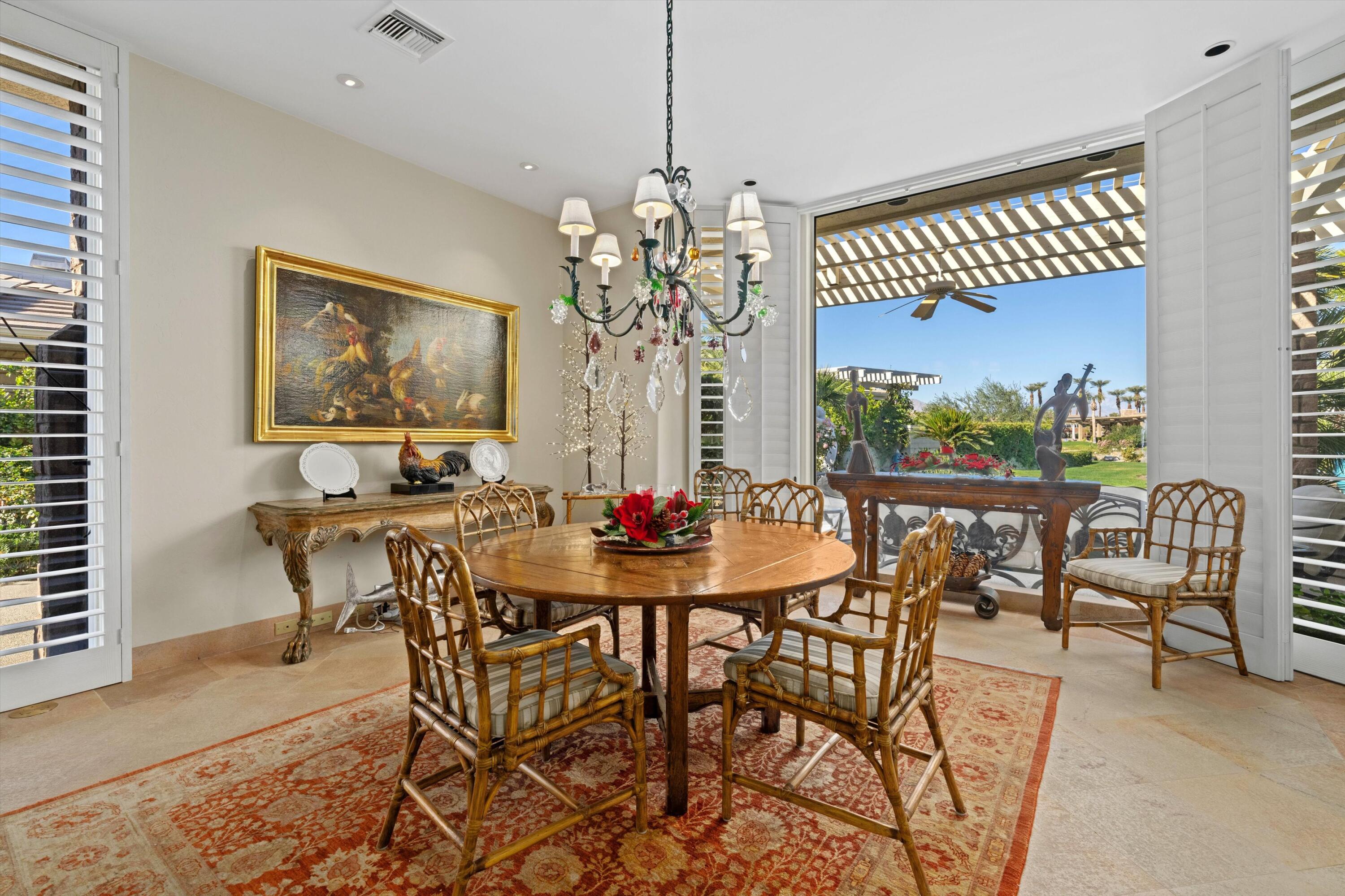 42 Fincher Way Rancho Mirage, CA 92270 - Photo 20 of 43 Kitchen eating area with views