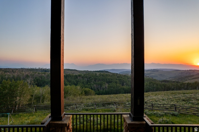 9156 Forest Road, Unit 24 Heber City, UT 84036 - Photo 30 of 42 Expansive mountain and forest scenery observed from a covered outdoor living space