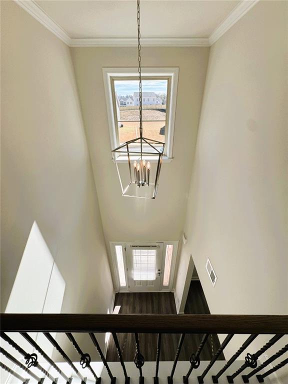 2180 Highridge Point Drive Lithia Springs, GA 30122 - Photo 20 of 24 a view of wooden floor and windows in a room