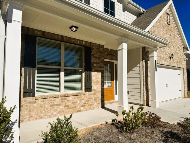 a front view of a house