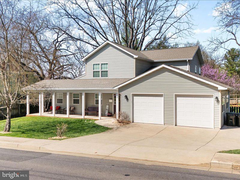 front view of a house and a yard