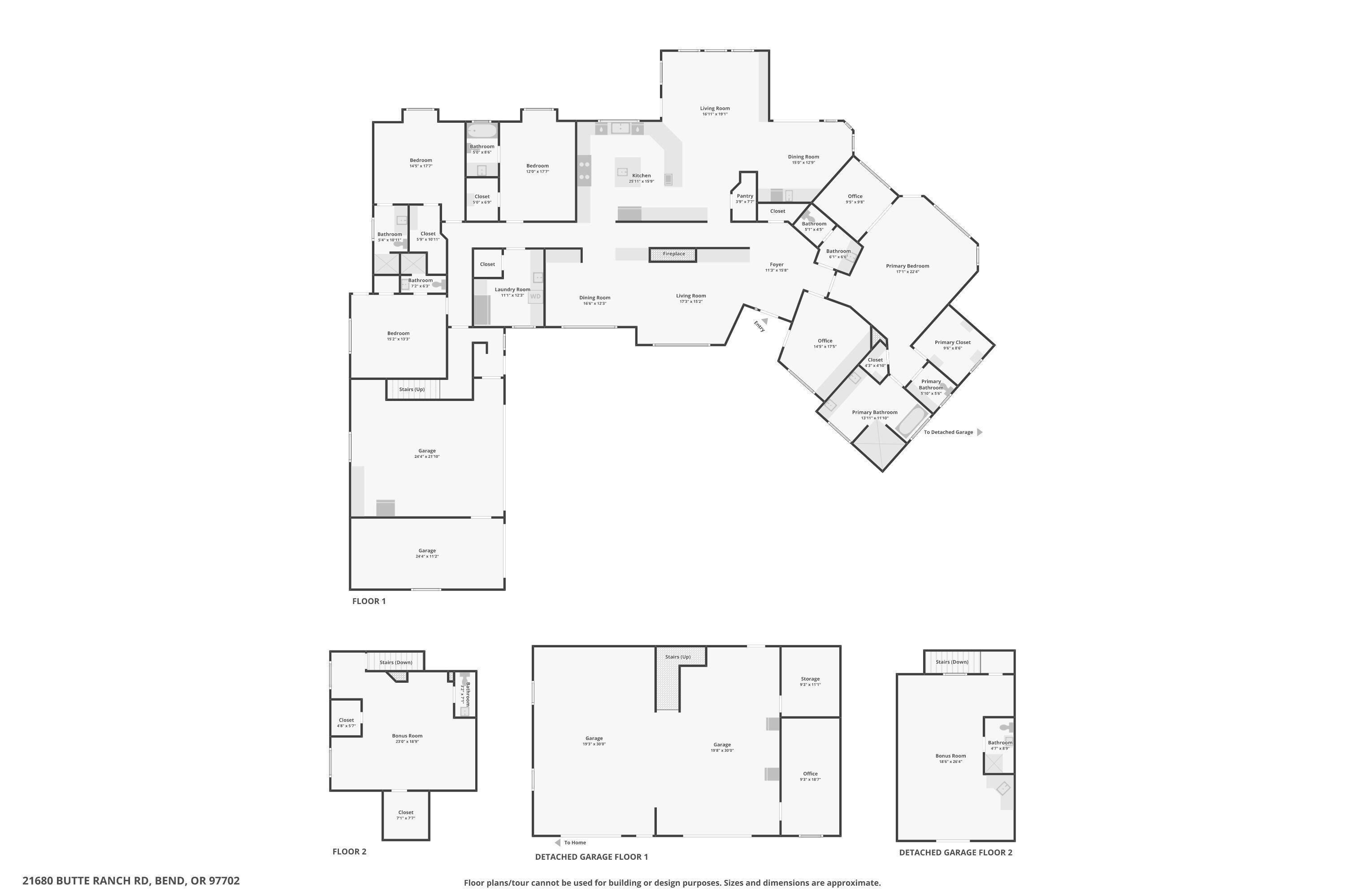 21680 Butte Ranch Road Bend, OR 97702 - Photo 65 of 65 FLOOR PLAN