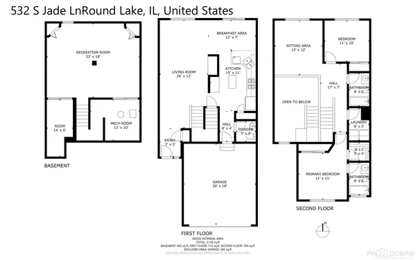 $295,000 | 532 South Jade Lane, Round Lake, IL 60073