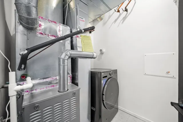 a view of storage and utility room