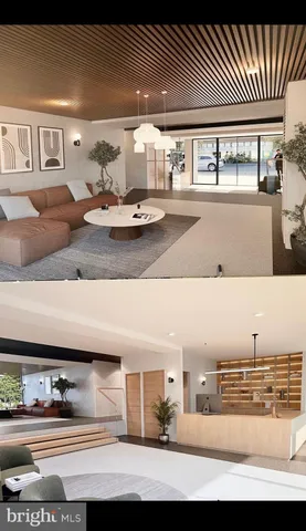 a living room with furniture and window