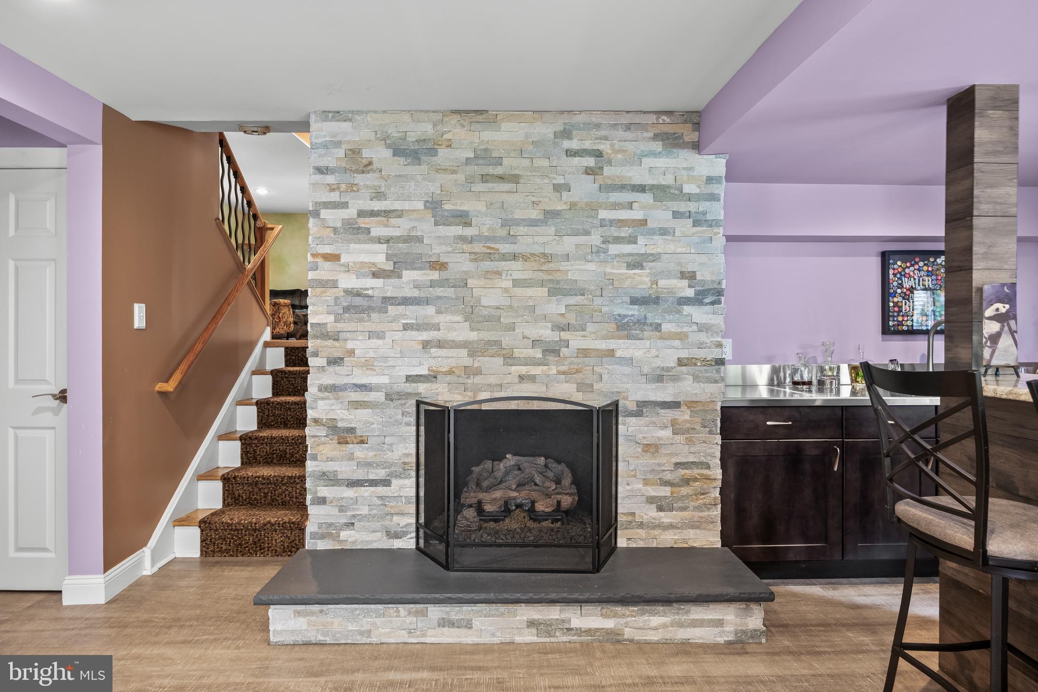47 Clemson Road Cherry Hill, NJ 08034 - Photo 29 of 50 a living room with furniture and a fireplace