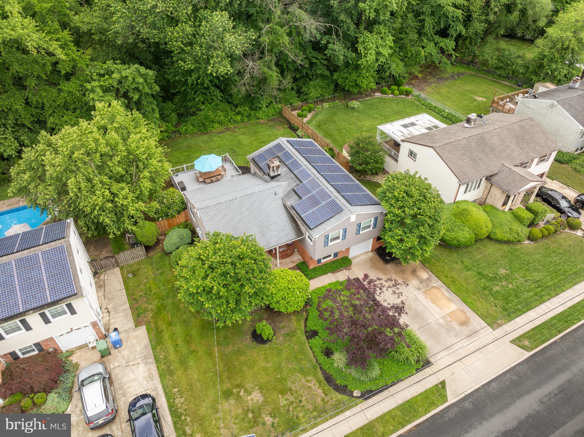47 Clemson Road Cherry Hill, NJ 08034 - Photo 42 of 50 an aerial view of a house with garden space and a street view
