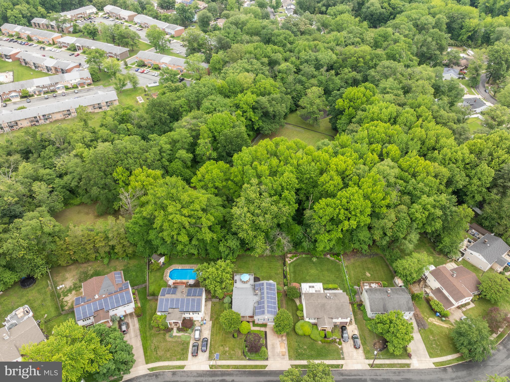 47 Clemson Road Cherry Hill, NJ 08034 - Photo 44 of 50 an aerial view of residential houses with outdoor space and trees all around