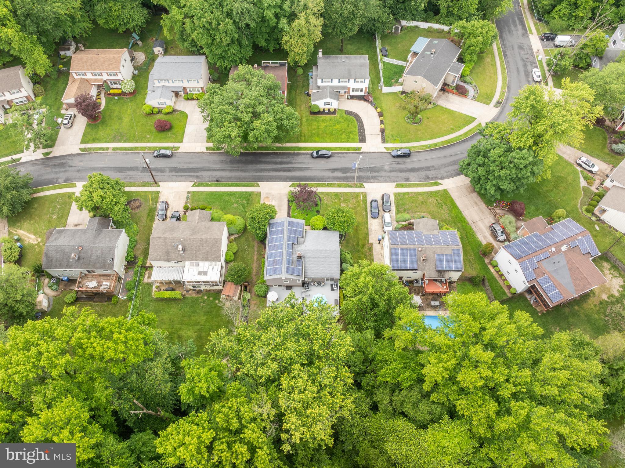 47 Clemson Road Cherry Hill, NJ 08034 - Photo 47 of 50 an aerial view of a house with outdoor space pool seating area and yard