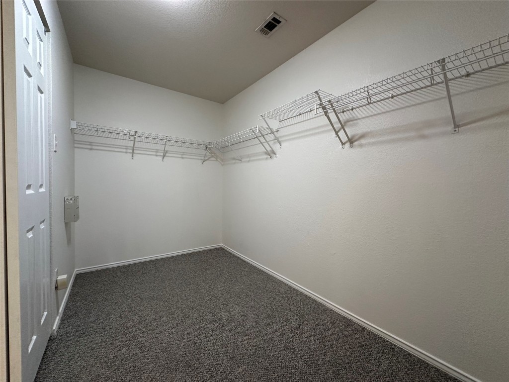 3412 Napa Valley Bend Leander, TX 78641 - Photo 23 of 27 Spacious closet with dark carpet
