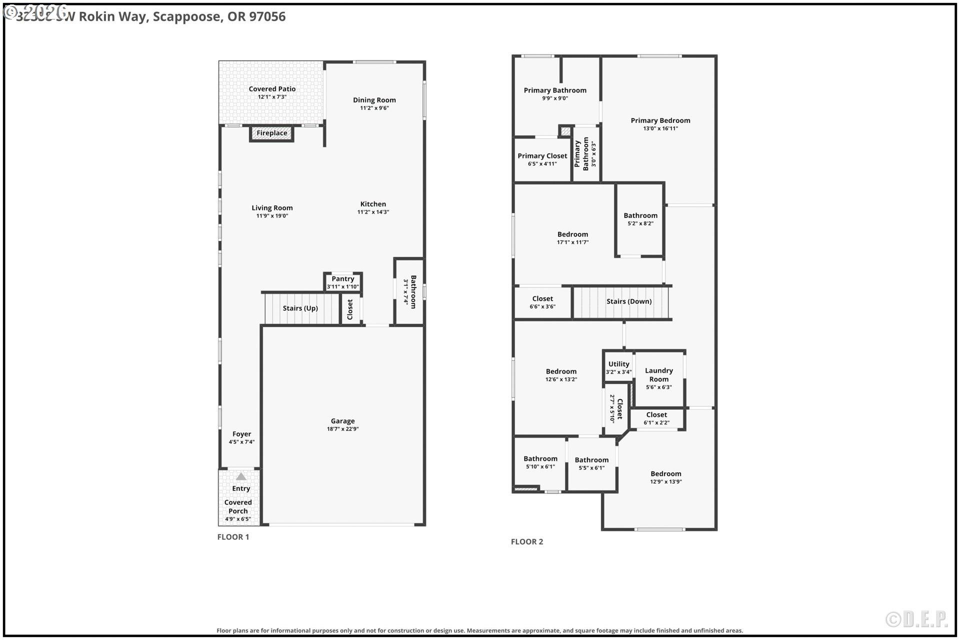 33358 Southwest Rokin Way Scappoose, OR 97056 - Photo 26 of 26 Floor Plan