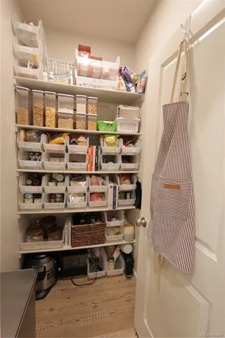 a view of hallway with stairs