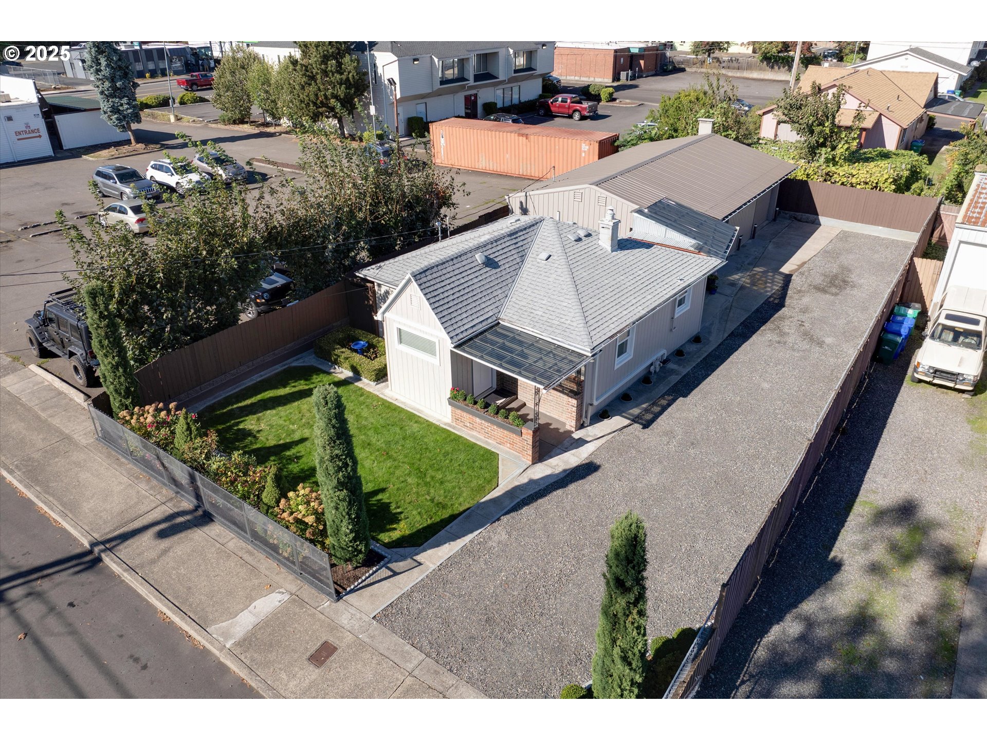 18149 Southeast Pine Street Portland, OR 97233 - Photo 4 of 36 an aerial view of a house with a garden