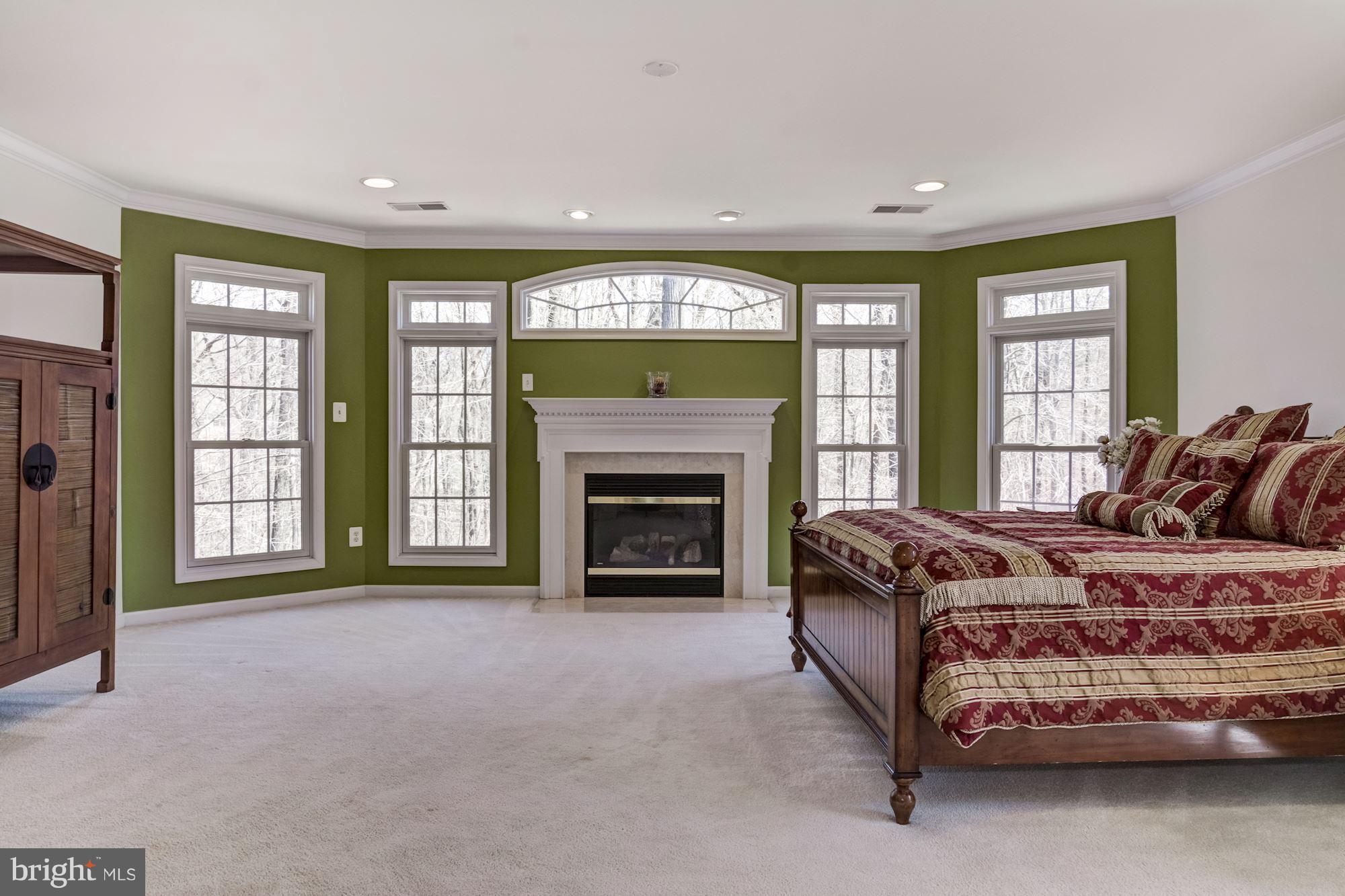 6067 Deer Ridge Trail Springfield, VA 22150 - Photo 22 of 30 Gas fireplace surrounded by windows