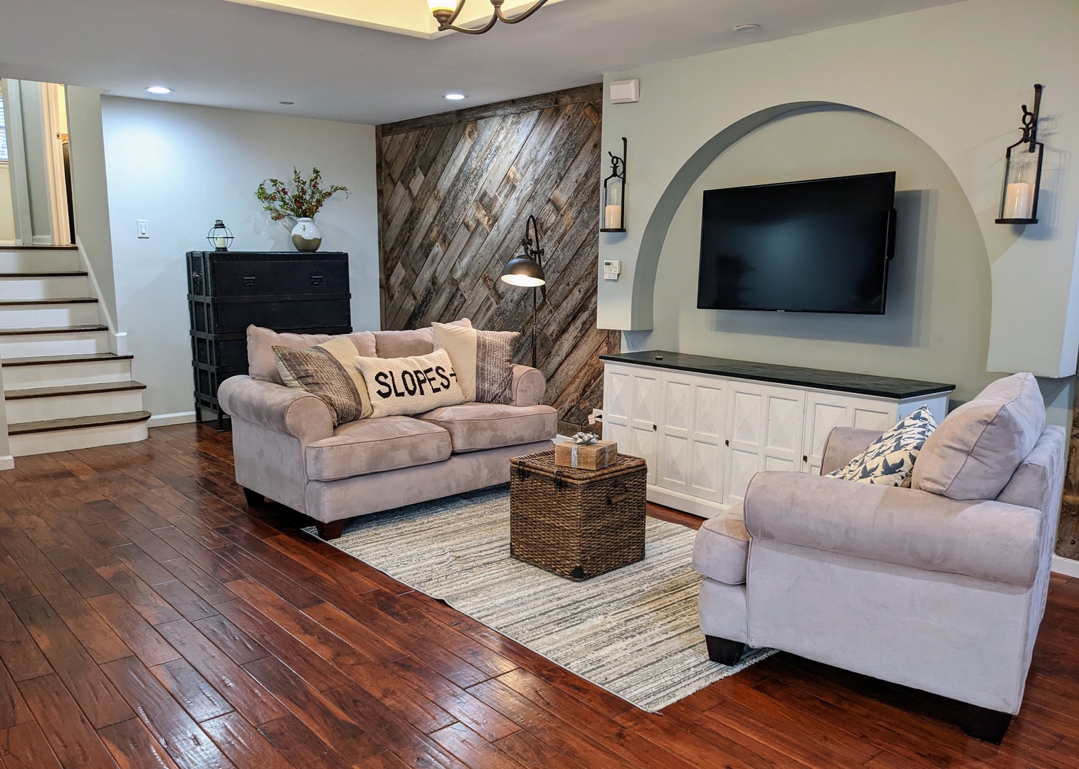 219 North Butterfield Road Libertyville, IL 60048 - Photo 6 of 14 a living room with furniture and a flat screen tv
