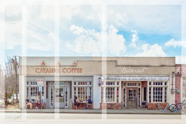 a building with street view