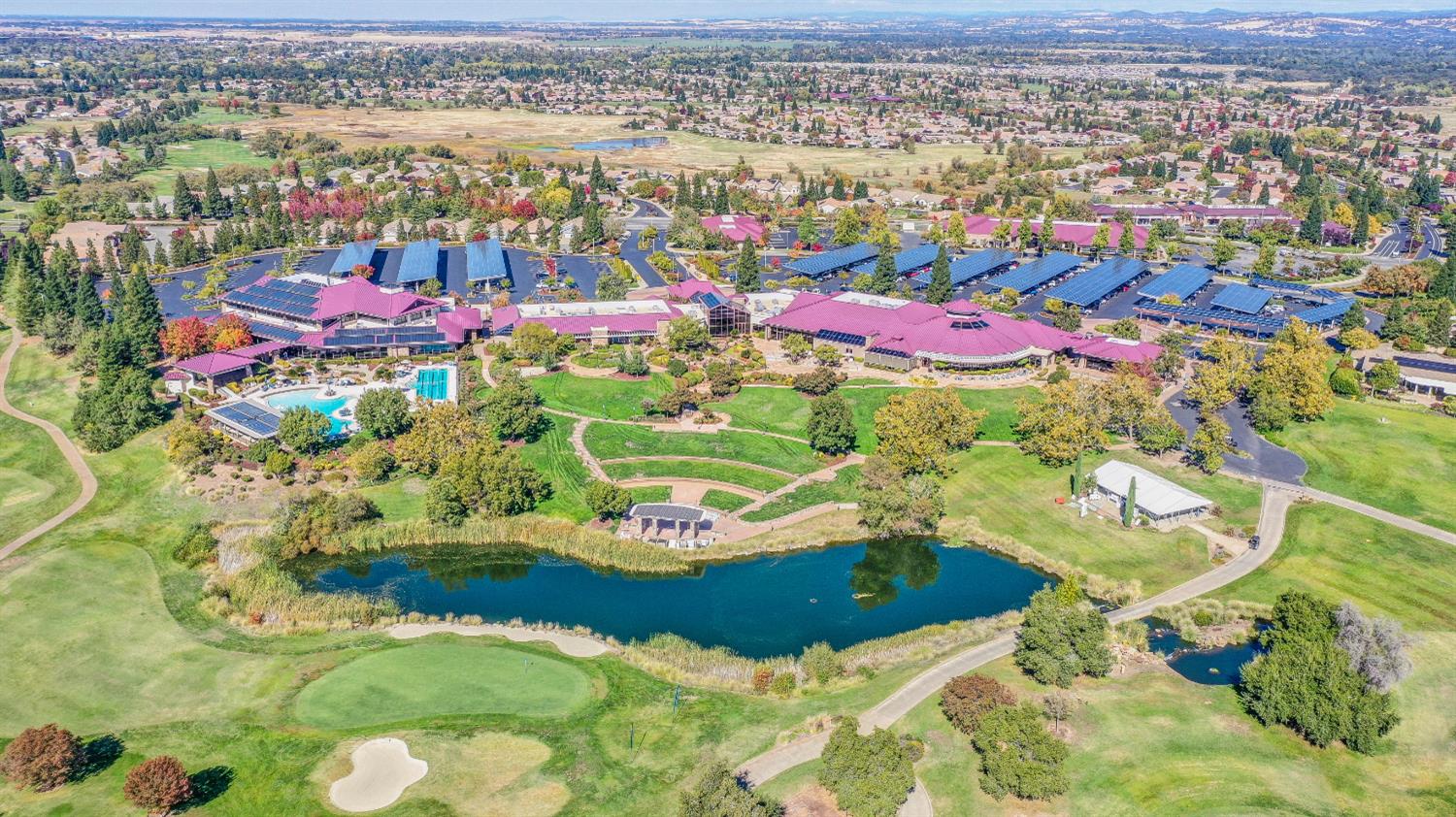 1146 Secret Lake Loop Lincoln, CA 95648 - Photo 6 of 61 Arial view of Orchard Creek lodge, amphitheater, pond a short distance from home