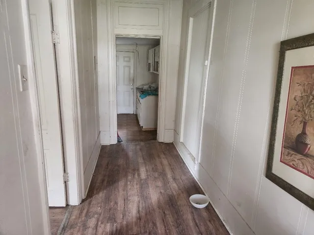 wooden floor in a room