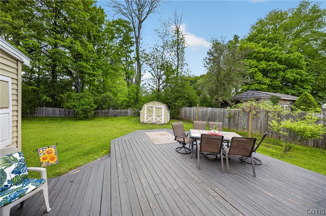 7856 Orion Path Clay, NY 13090 - Photo 21 of 24 Spacious Deck to private yard