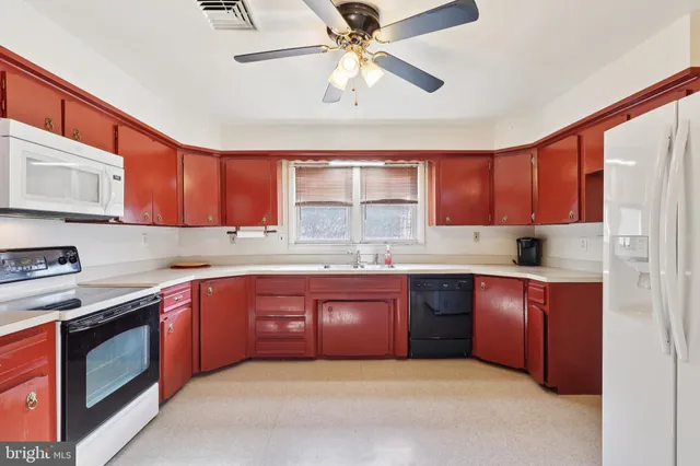 a workspace with furniture