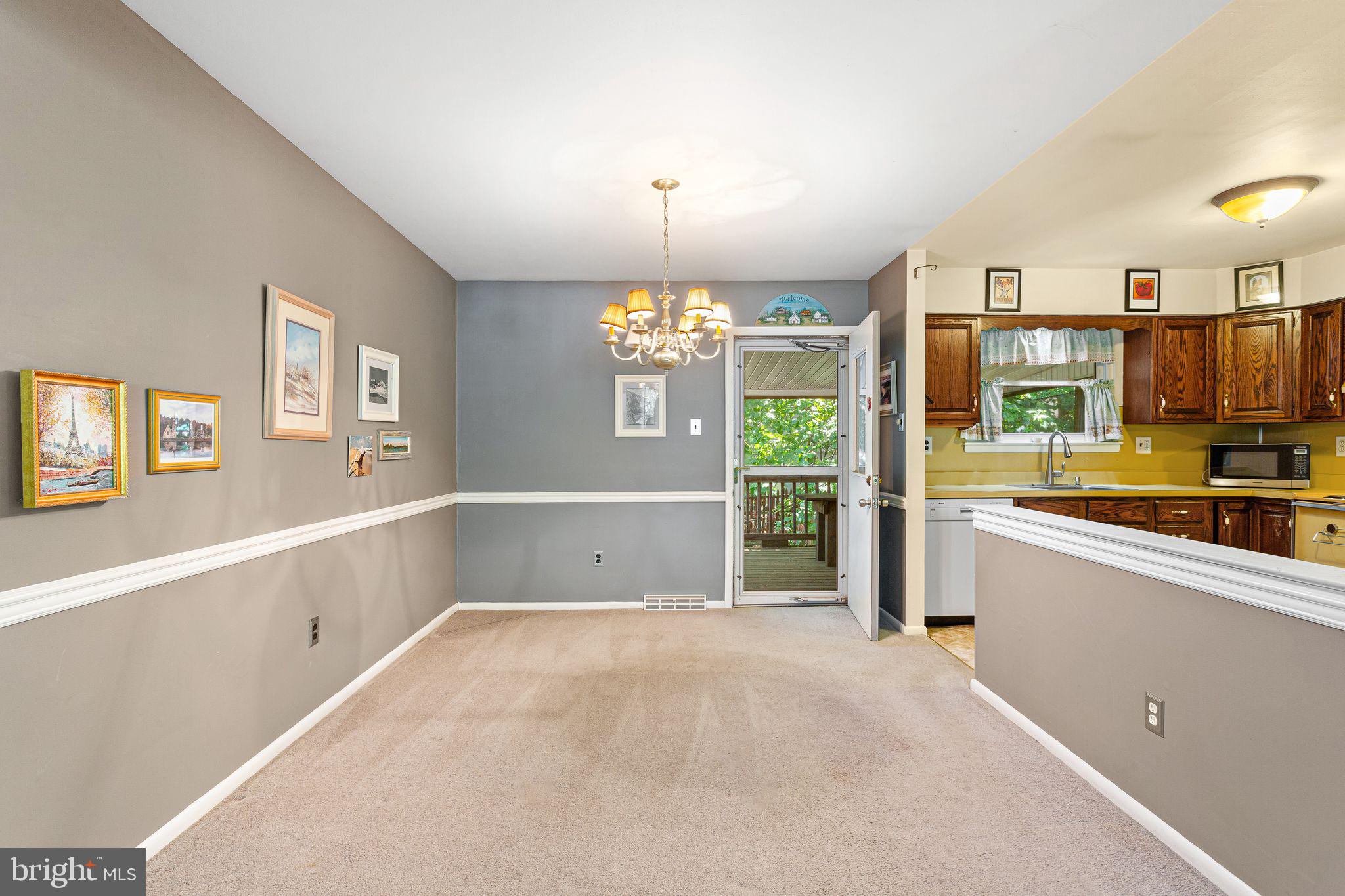 diningroom with porch access