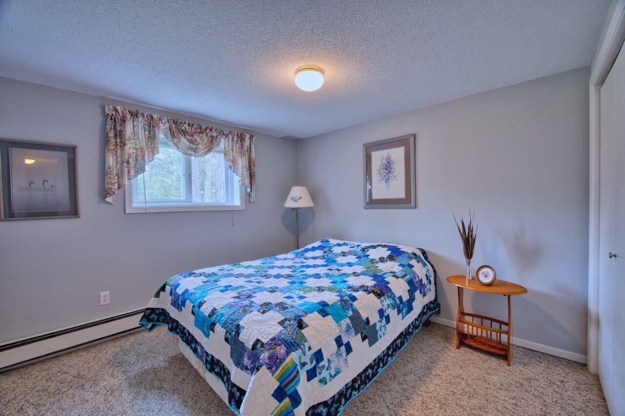 9220 Biss Road Britt, MN 55710 - Photo 25 of 50 Bedroom with carpet flooring, a textured ceiling, baseboards, and a baseboard radiator