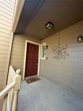 a view of an entryway door