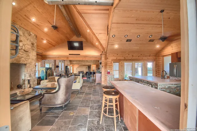 a very nice looking room with a large window