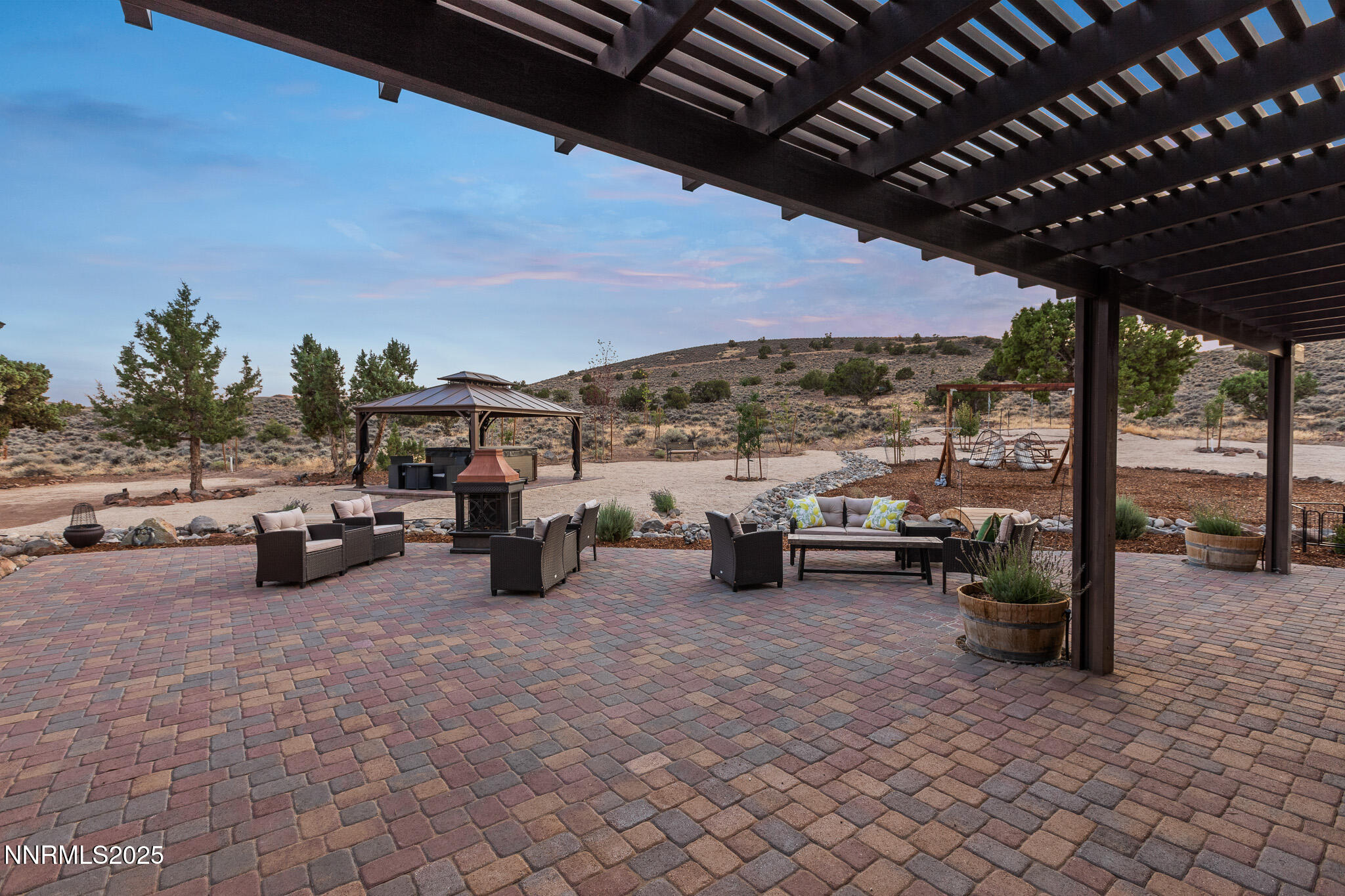6805 Sage Canyon Road Reno, NV 89510 - Photo 38 of 40 a view of a terrace patio and a barbeque