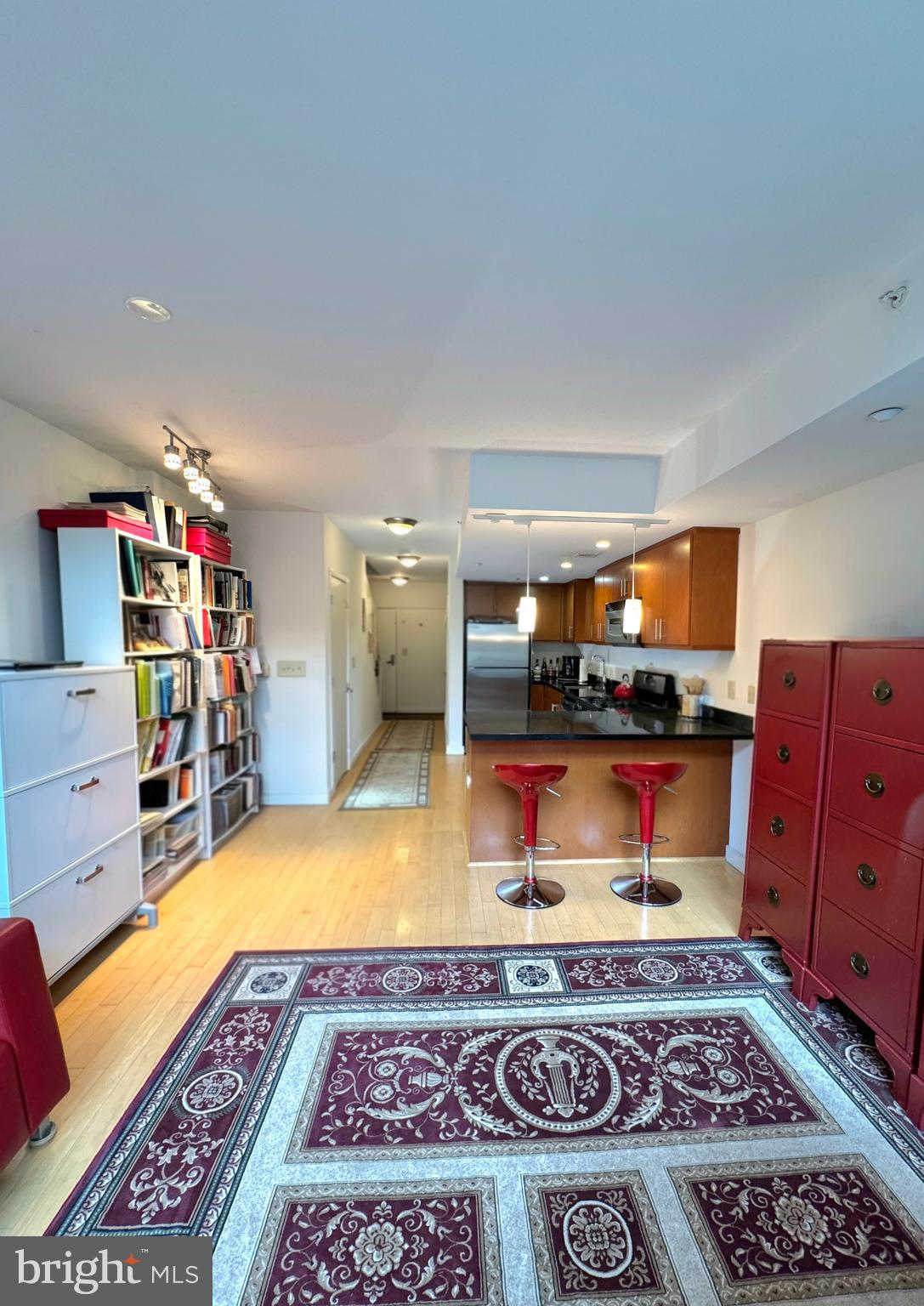 912 F Street Northwest, Unit 703 Washington, DC 20004 - Photo 13 of 52 a living room with furniture and a rug