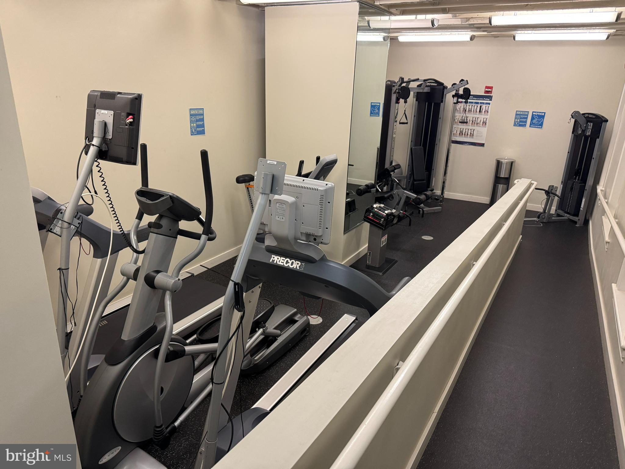 912 F Street Northwest, Unit 703 Washington, DC 20004 - Photo 38 of 56 a view of a room with gym equipment