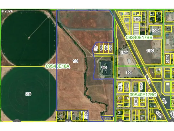 a bird view of a park