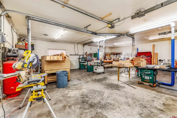 a view of a storage in a room