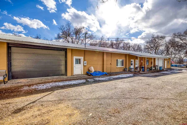 a view of a house with a patio