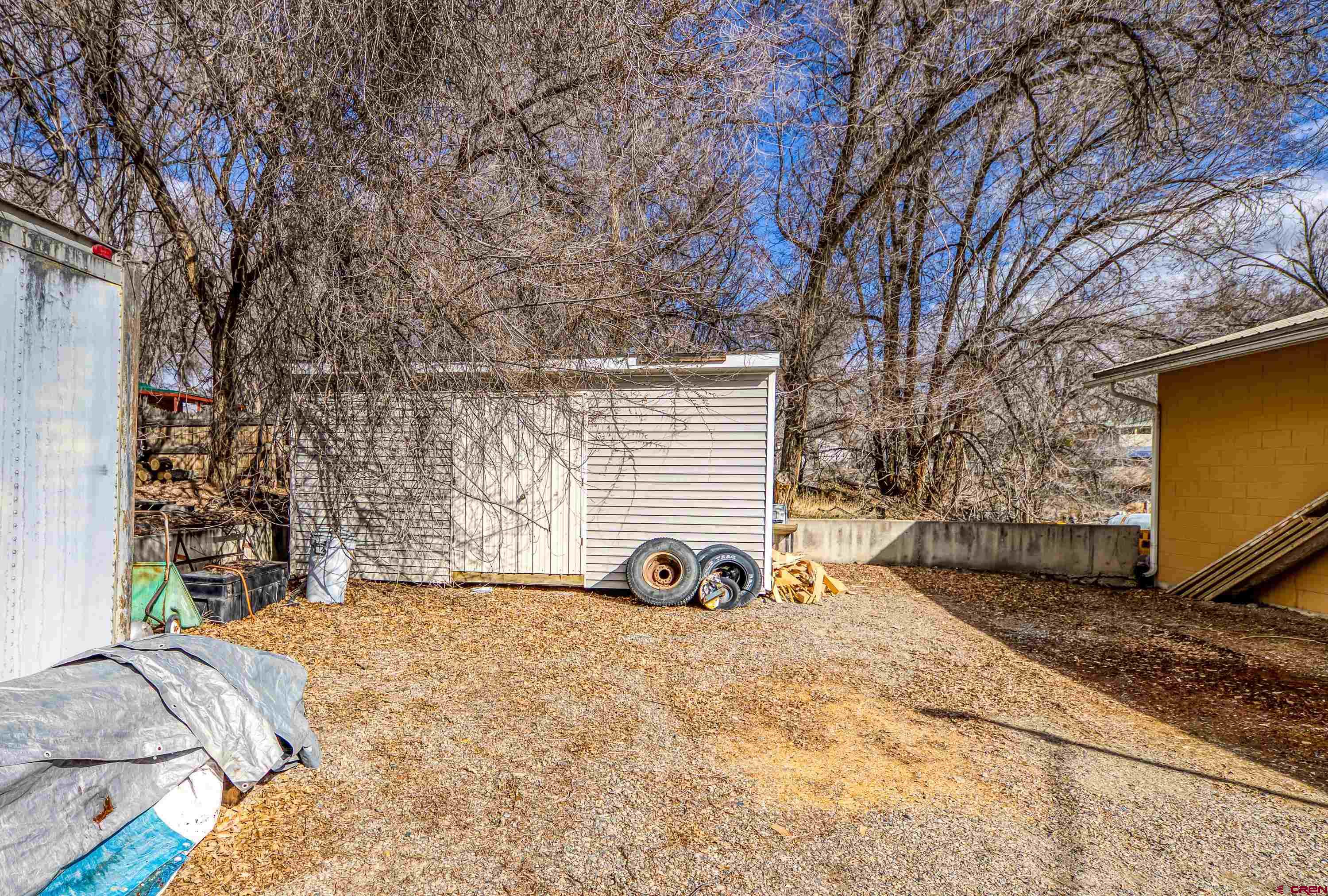 875 West Main Street Cedaredge, CO 81413 - Photo 5 of 35 a view of a backyard with a large tree
