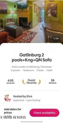 $274,999 | 685 River Road, Unit 307, Gatlinburg, TN 37738