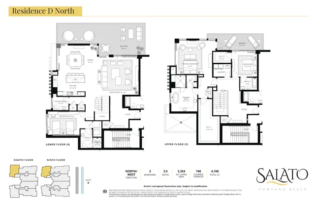 $4,895,000 | 305 Briny Avenue, Unit PH 806, Pompano Beach, FL 33062