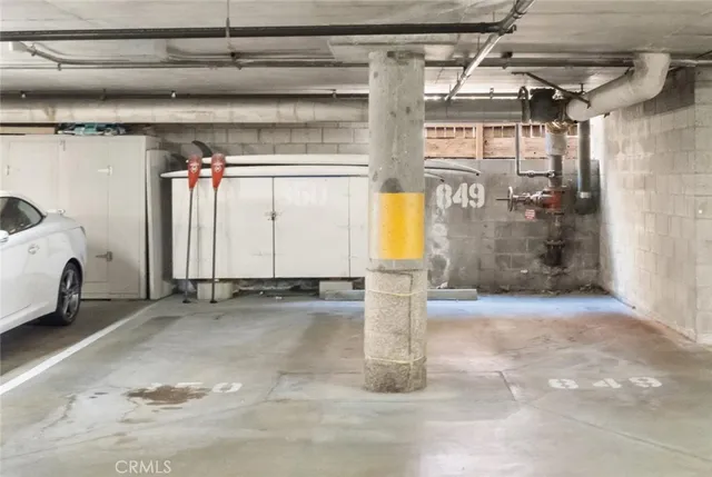 a view of car garage