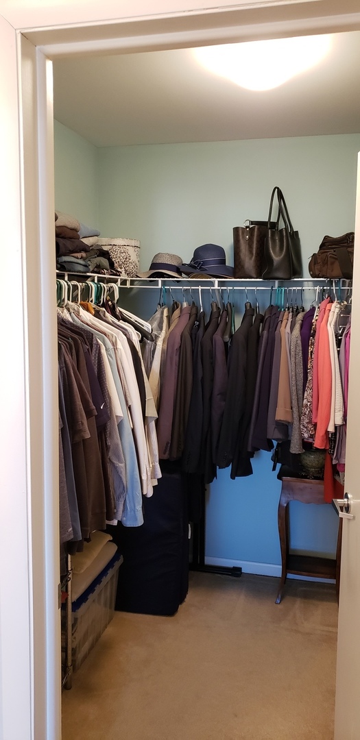 511 Prestwick Lane, Unit 501 Wheeling, IL 60090 - Photo 18 of 21 a view of walk in closet with clothes and shoes