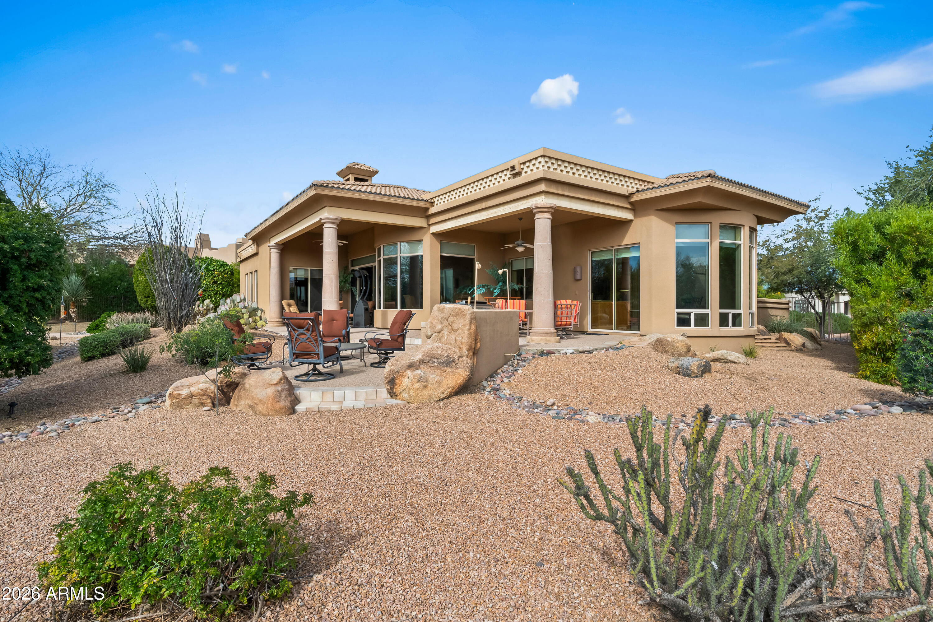 18513 East Agua Verde Drive Rio Verde, AZ 85263 - Photo 34 of 42 a view of a car park in front of house