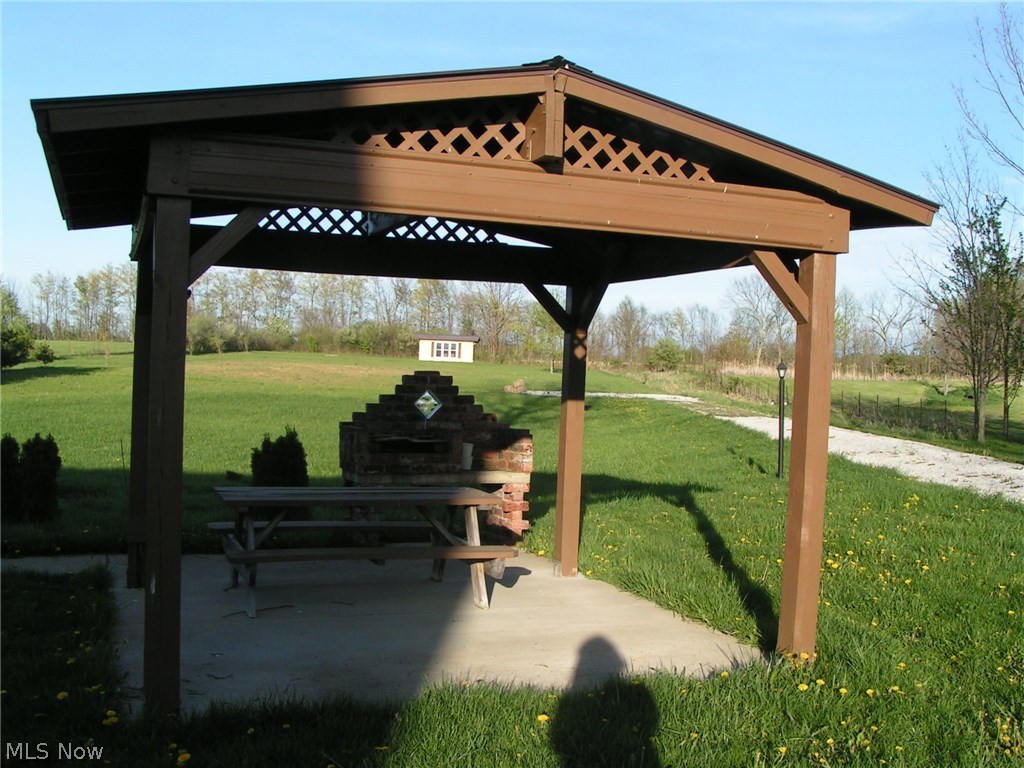 4047 Vandemark Road Litchfield, OH 44253 - Photo 15 of 19 Covered picnic area with custom bbq pit.