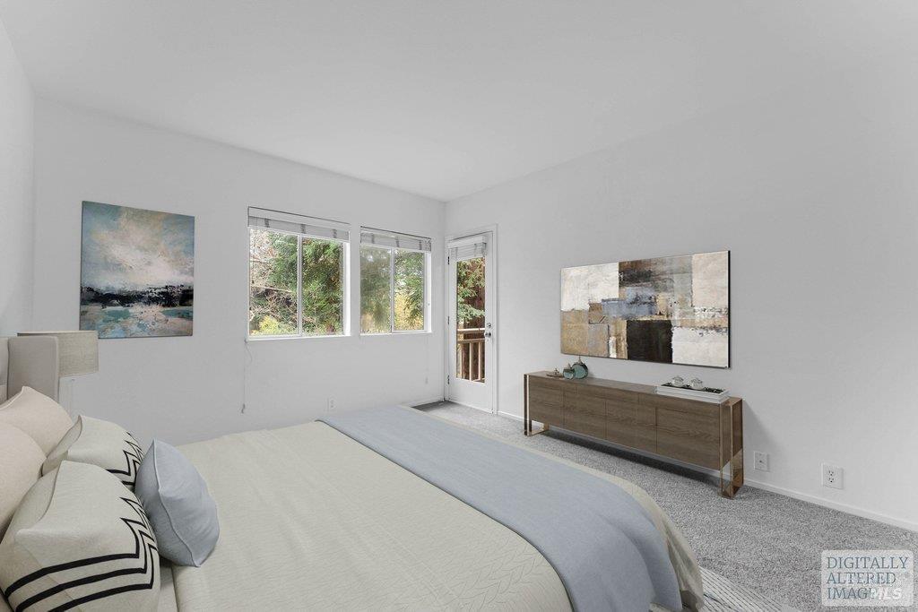 135 Koch Road Corte Madera, CA 94925 - Photo 30 of 57 a bedroom with a bed and a window