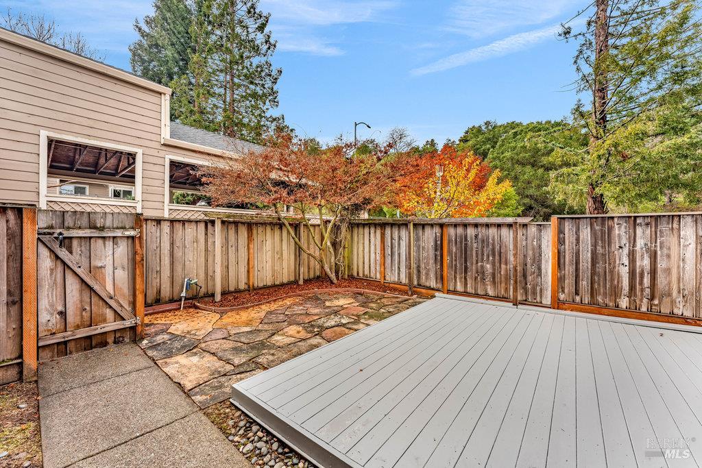 135 Koch Road Corte Madera, CA 94925 - Photo 54 of 57 a view of a wooden deck