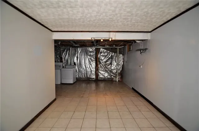 a view of a room with storage