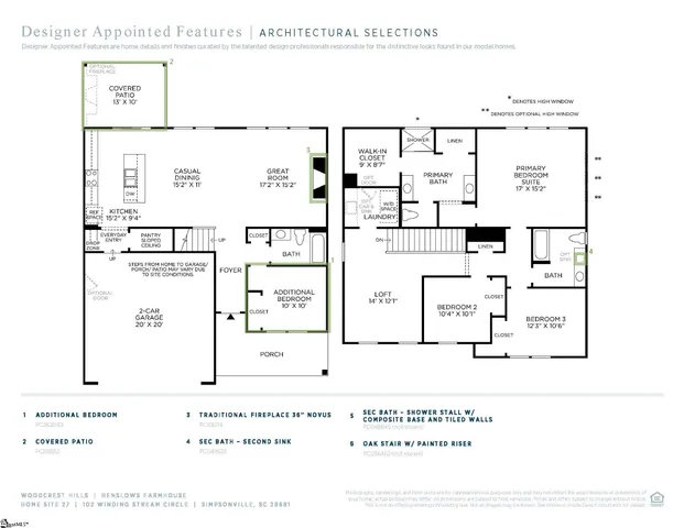 $434,000 | 102 Winding Stream Circle, Simpsonville, SC 29681
